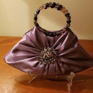 Elegant Purple Evening Bag